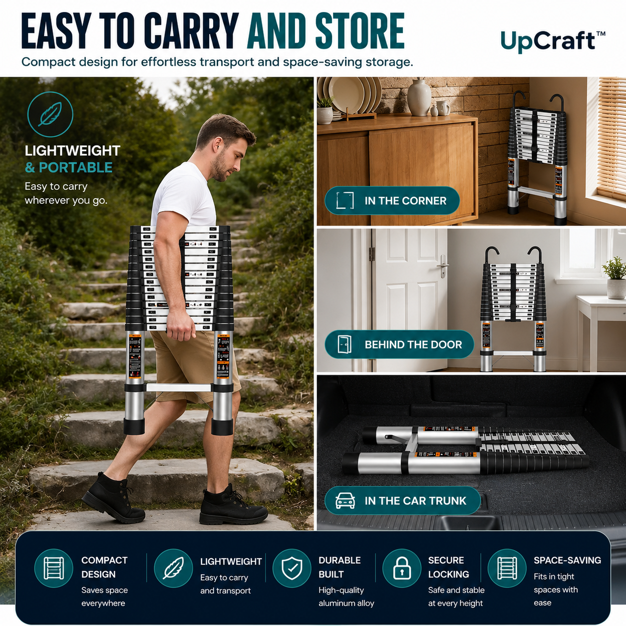 UpCraft™ Telescoping Ladder