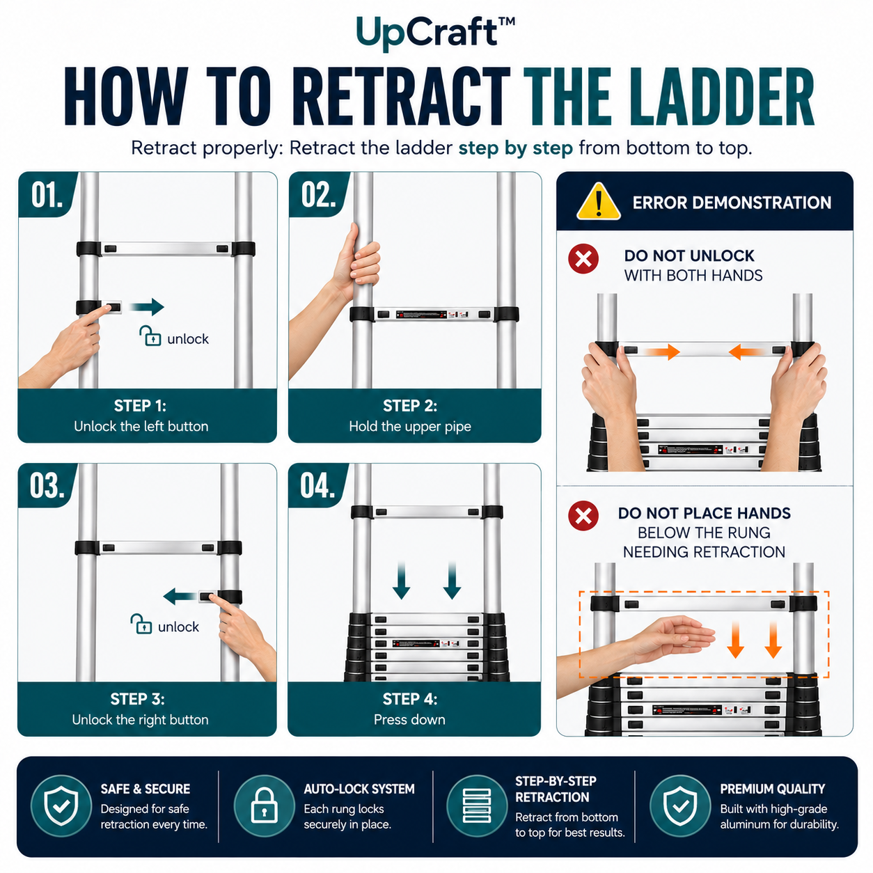 UpCraft™ Telescoping Ladder
